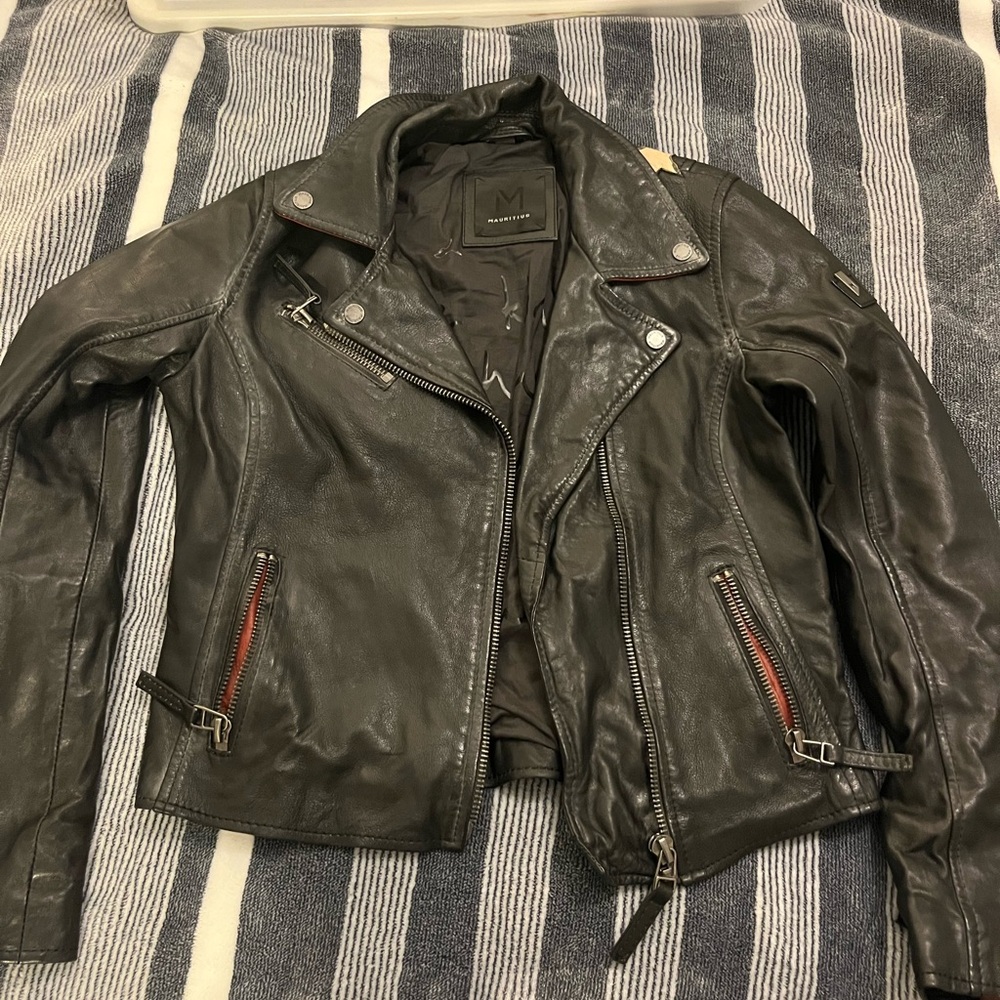 Mauritius Christy Star Lambs Leather Women's Small Jacket